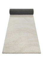 Kurzflor Teppich Creme Weiß meliert aus Schurwolle "Hamptons THIRTYFOUR" WECONhome
