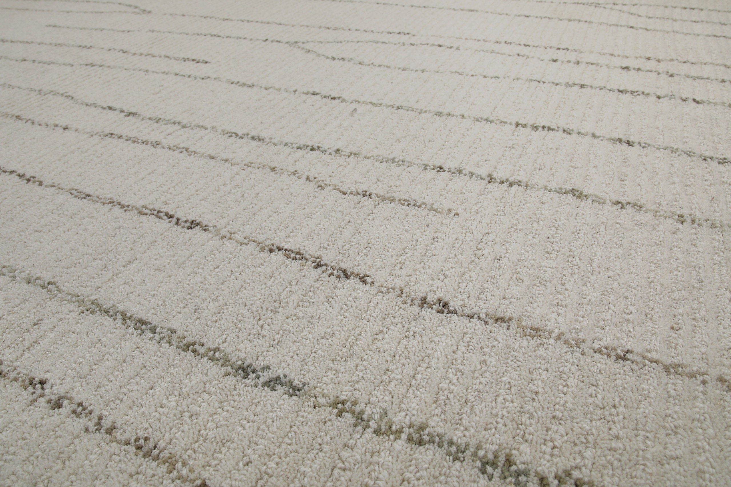Kurzflor Teppich Rund Creme Weiß "Hamptons THIRTYNINE" WECONhome