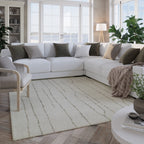 Kurzflor Teppich Creme Weiß "Hamptons THIRTYNINE" WECONhome