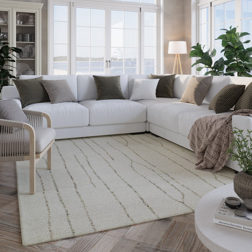 Kurzflor Teppich Creme Weiß "Hamptons THIRTYNINE" WECONhome