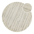 Kurzflor Teppich Rund Creme Weiß "Hamptons THIRTYNINE" WECONhome