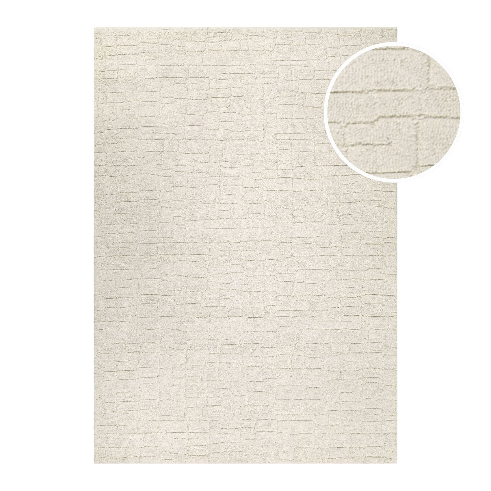 Kurzflor Teppich Creme Weiß "Hamptons THIRTYONE" WECONhome