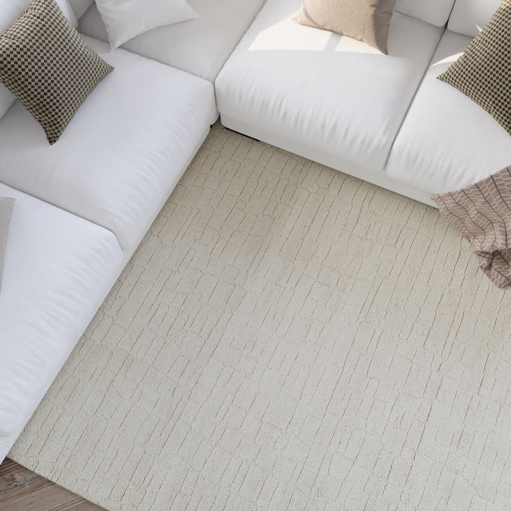 Kurzflor Teppich Creme Weiß "Hamptons THIRTYONE" WECONhome
