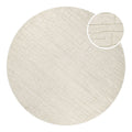 Kurzflor Teppich Rund Creme Weiß "Hamptons THIRTYONE" WECONhome