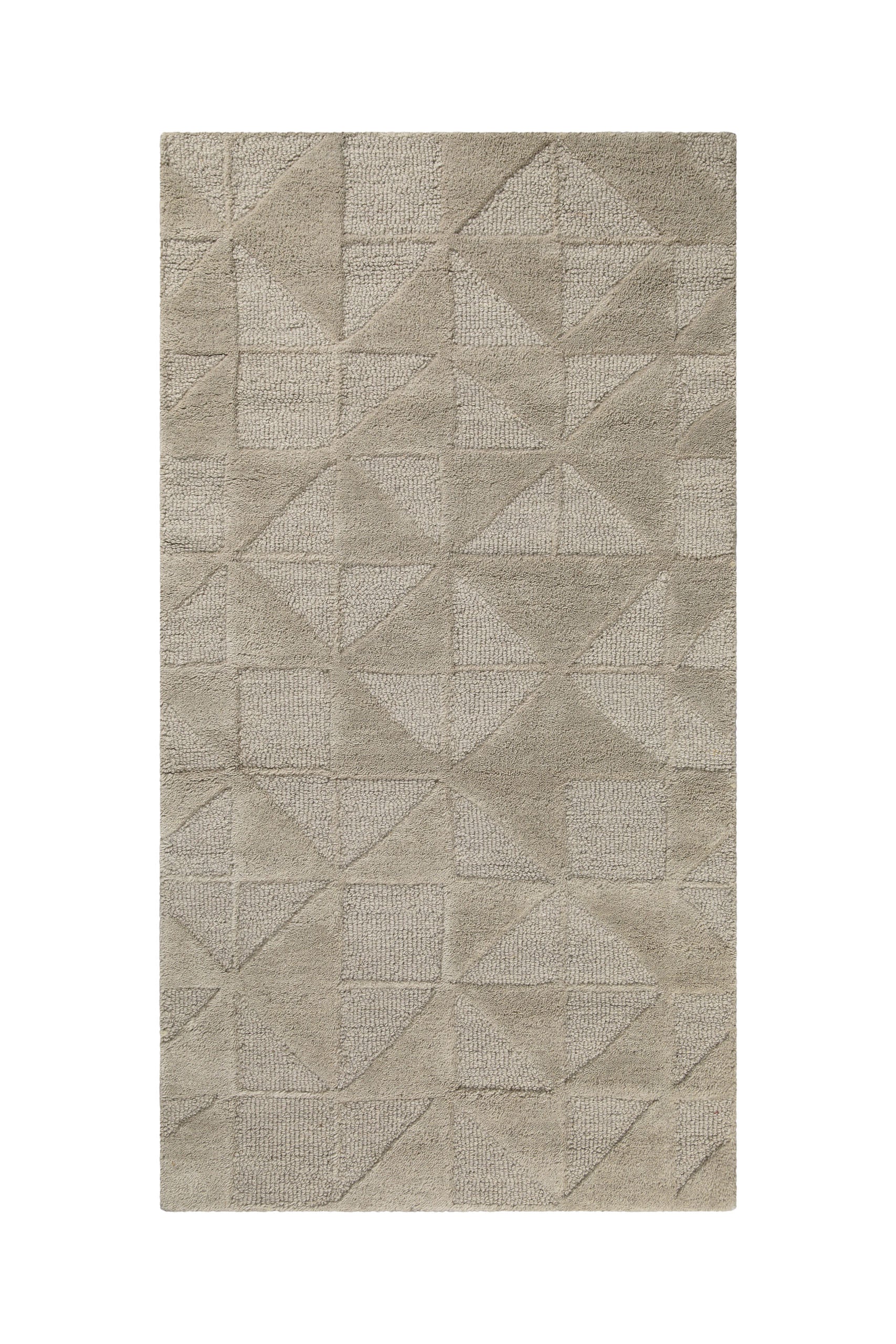 Kurzflor Teppich Sand Beige aus Schurwolle "Hamptons THIRTYSEVEN" WECONhome