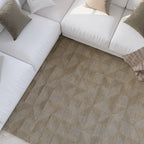 Kurzflor Teppich Sand Beige aus Schurwolle "Hamptons THIRTYSEVEN" WECONhome