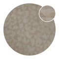 Kurzflor Teppich Rund Sand Beige aus Schurwolle "Hamptons THIRTYSEVEN" WECONhome