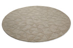 Kurzflor Teppich Rund Sand Beige aus Schurwolle "Hamptons THIRTYSEVEN" WECONhome