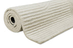 Kurzflor Teppich Creme Weiß aus Schurwolle "Hamptons THIRTYSIX" WECONhome