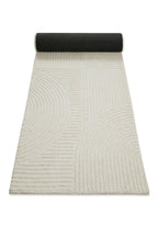 Kurzflor Teppich Creme Weiß aus Schurwolle "Hamptons THIRTYSIX" WECONhome