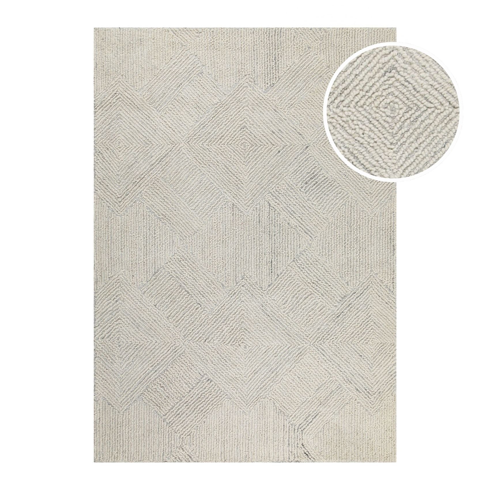 Kurzflor Teppich Elfenbein "Hamptons THIRTYTHREE" WECONhome