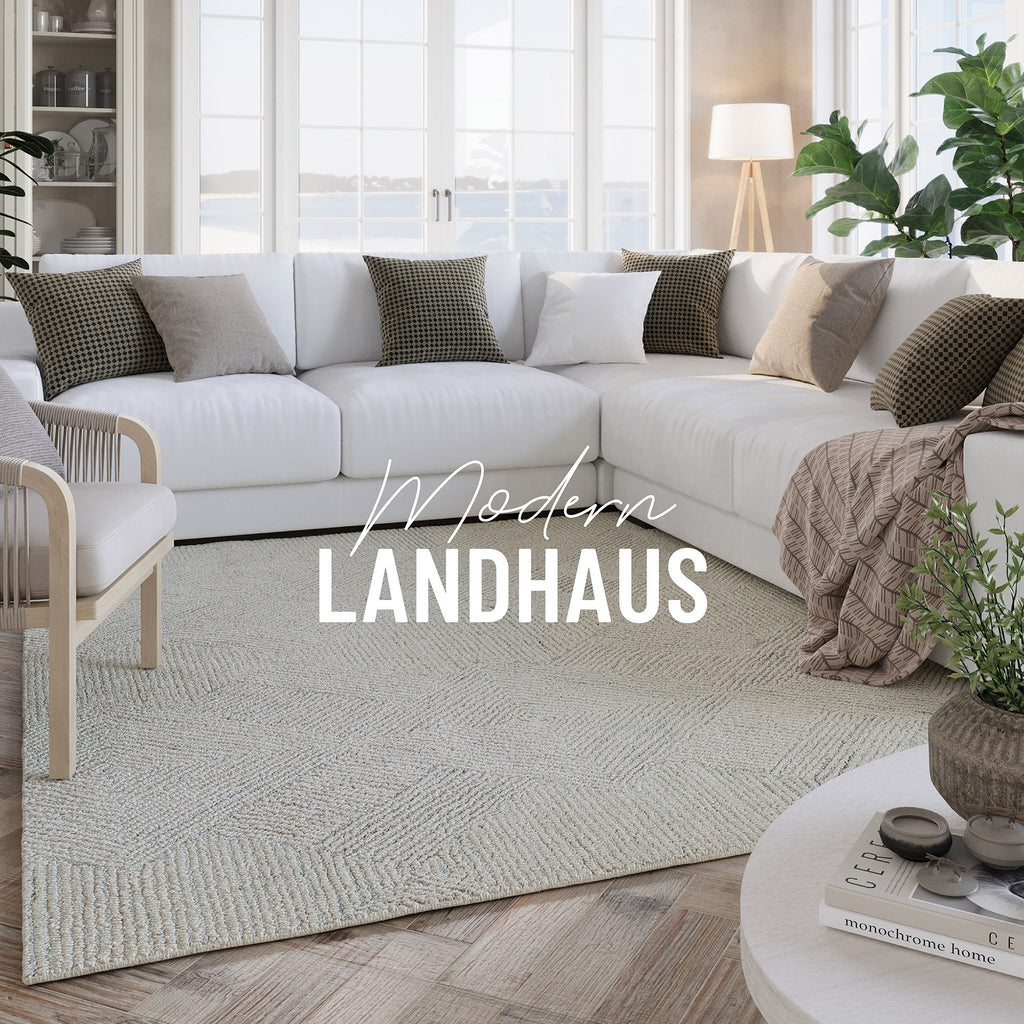 Kurzflor Teppich Elfenbein "Hamptons THIRTYTHREE" WECONhome