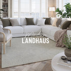 Kurzflor Teppich Elfenbein "Hamptons THIRTYTHREE" WECONhome