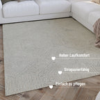 Kurzflor Teppich Elfenbein "Hamptons THIRTYTHREE" WECONhome