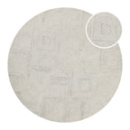 Kurzflor Teppich Rund Elfenbein "Hamptons THIRTYTHREE" WECONhome