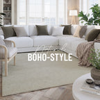 Kurzflor Teppich Creme Weiß "Hamptons THIRTYTWO" WECONhome