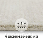 Kurzflor Teppich Creme Weiß "Hamptons THIRTYTWO" WECONhome