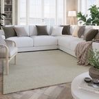 Kurzflor Teppich Creme Weiß "Hamptons THIRTYTWO" WECONhome
