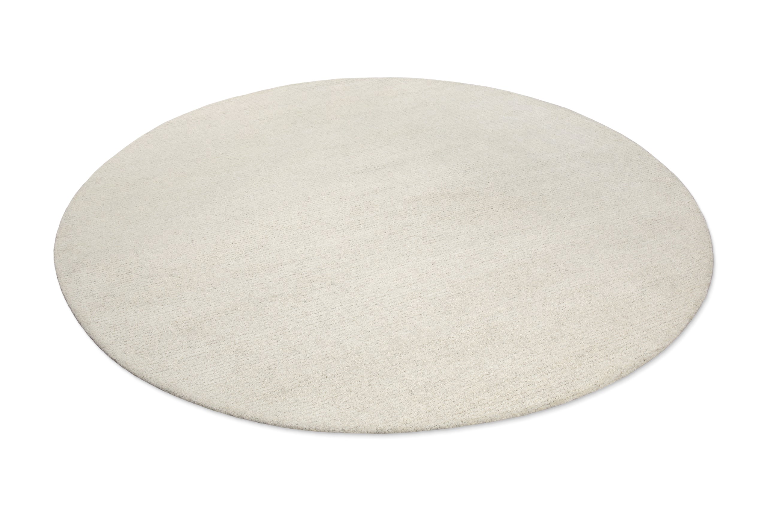 Kurzflor Teppich Rund Creme Weiß "Hamptons THIRTYTWO" WECONhome