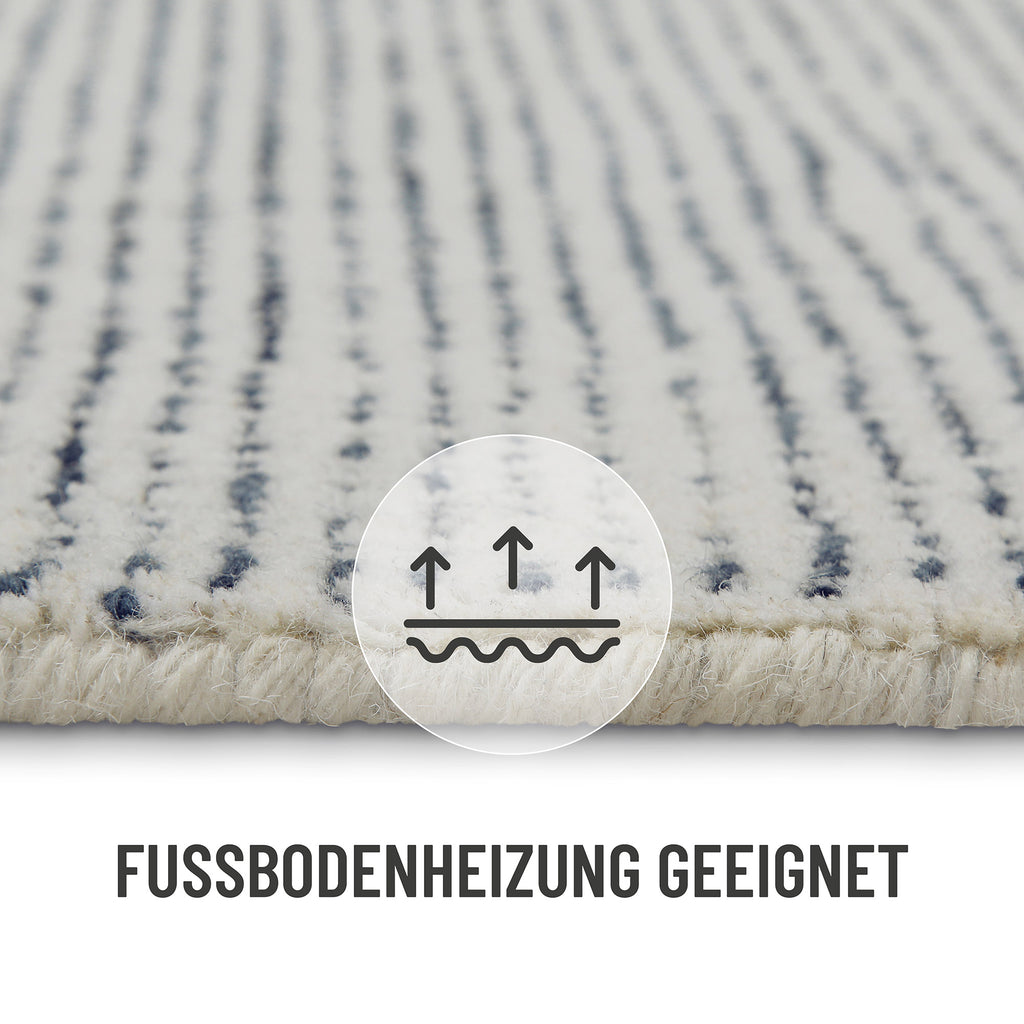 Kurzflor Teppich Blau "Hamptons THIRTYTWO" WECONhome