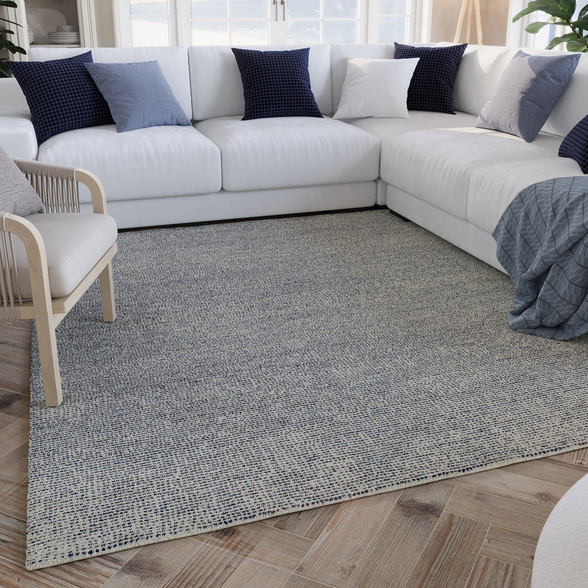 Kurzflor Teppich Blau "Hamptons THIRTYTWO" WECONhome