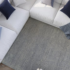 Kurzflor Teppich Blau "Hamptons THIRTYTWO" WECONhome