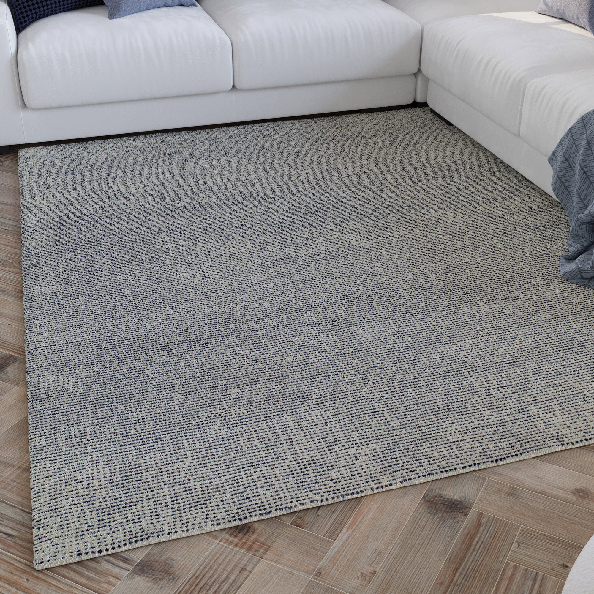 Kurzflor Teppich Blau "Hamptons THIRTYTWO" WECONhome