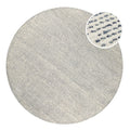 Kurzflor Teppich Rund Blau "Hamptons THIRTYTWO" WECONhome