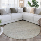 Kurzflor Teppich Rund Blau "Hamptons THIRTYTWO" WECONhome