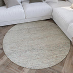 Kurzflor Teppich Rund Blau "Hamptons THIRTYTWO" WECONhome
