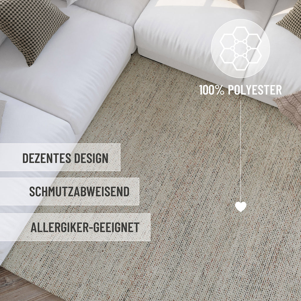 Kurzflor Teppich Multi Pastell "Hamptons THIRTYTWO" WECONhome