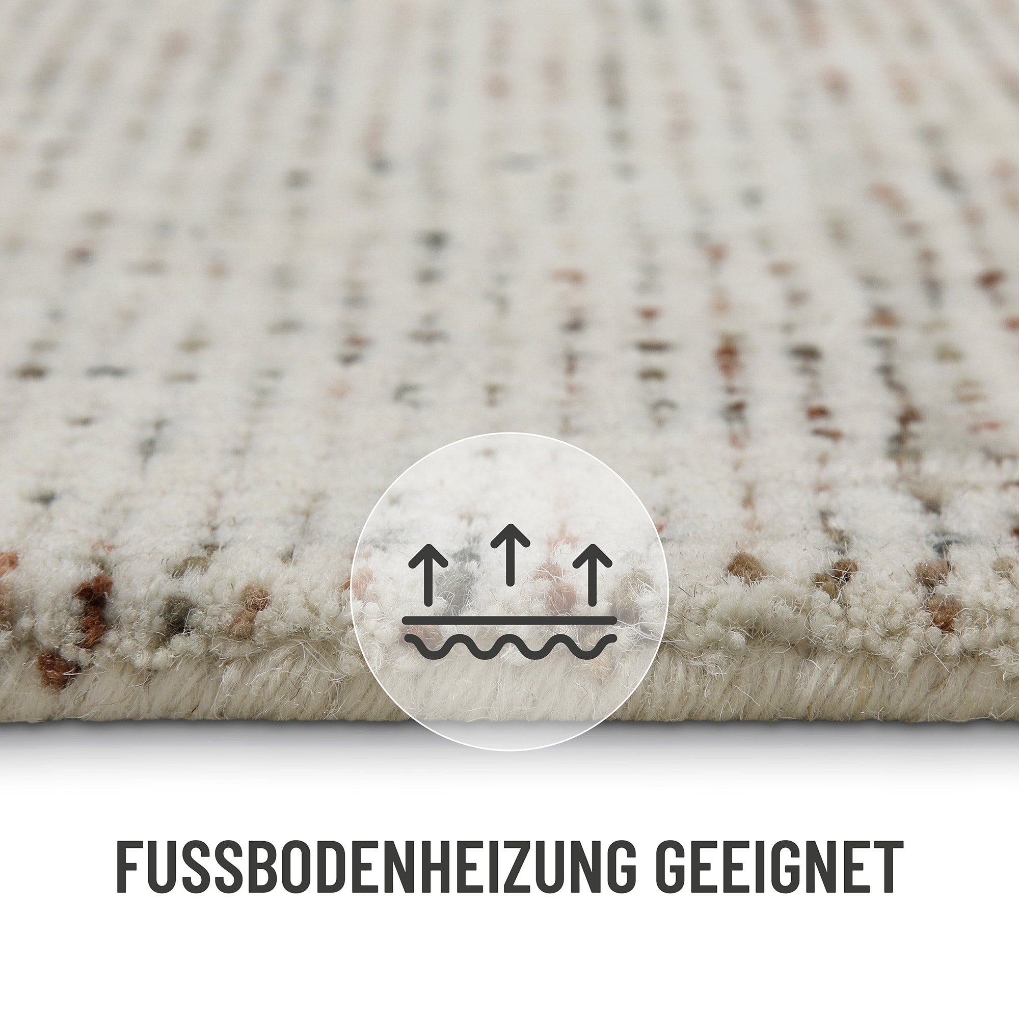 Kurzflor Teppich Multi Pastell "Hamptons THIRTYTWO" WECONhome