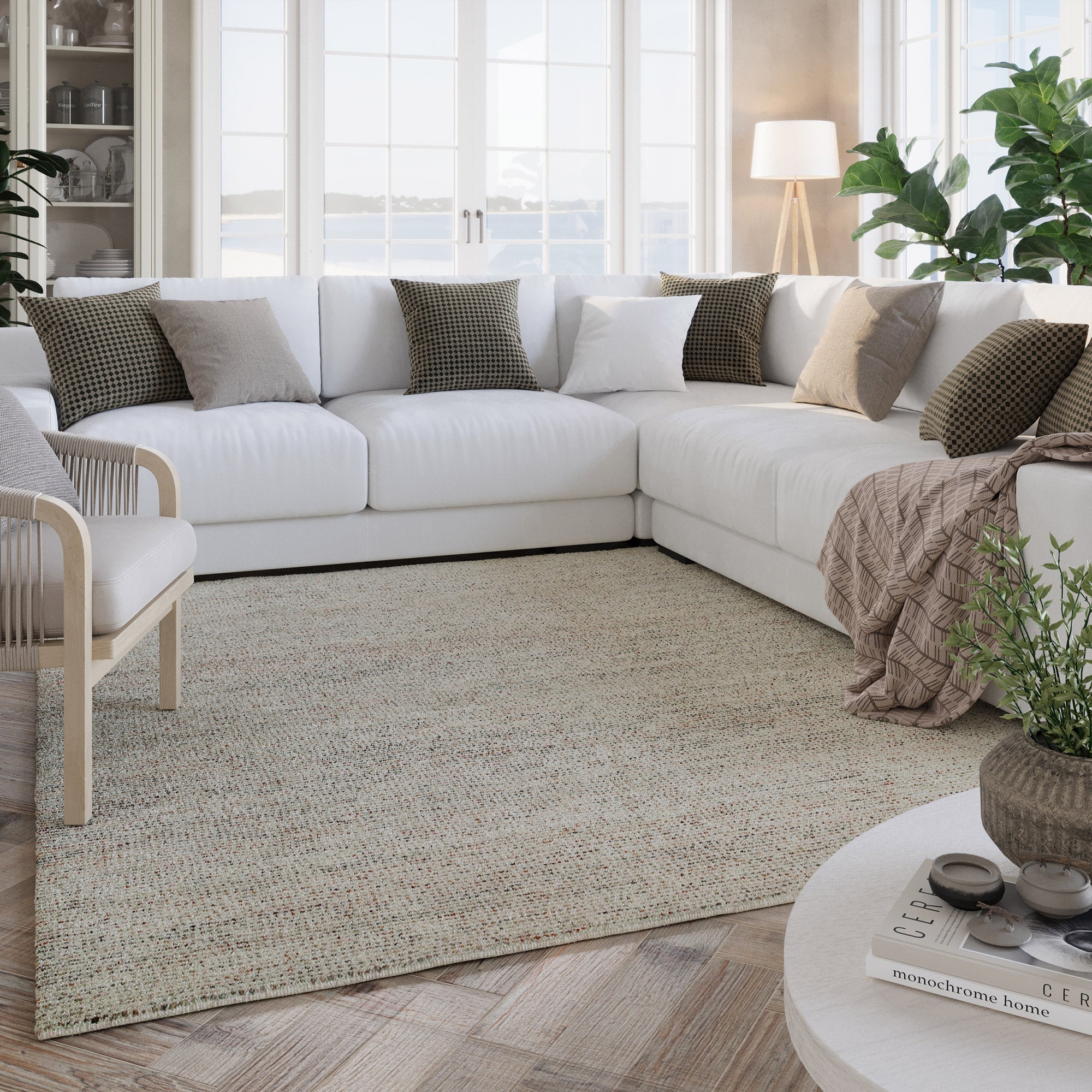 Kurzflor Teppich Multi Pastell "Hamptons THIRTYTWO" WECONhome