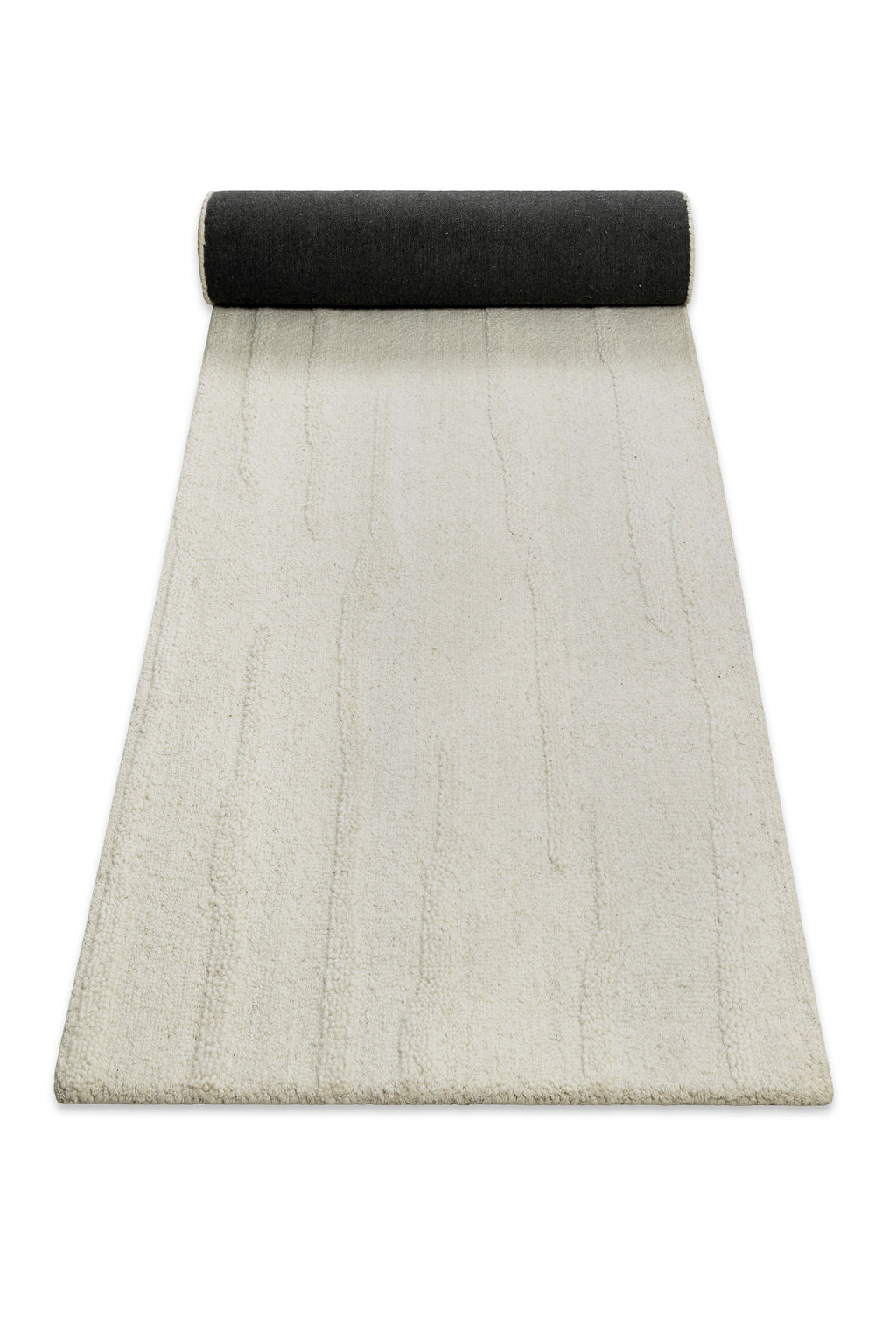 Kurzflor Teppich Creme Weiß aus Schurwolle "Hamptons TWENTY" WECONhome
