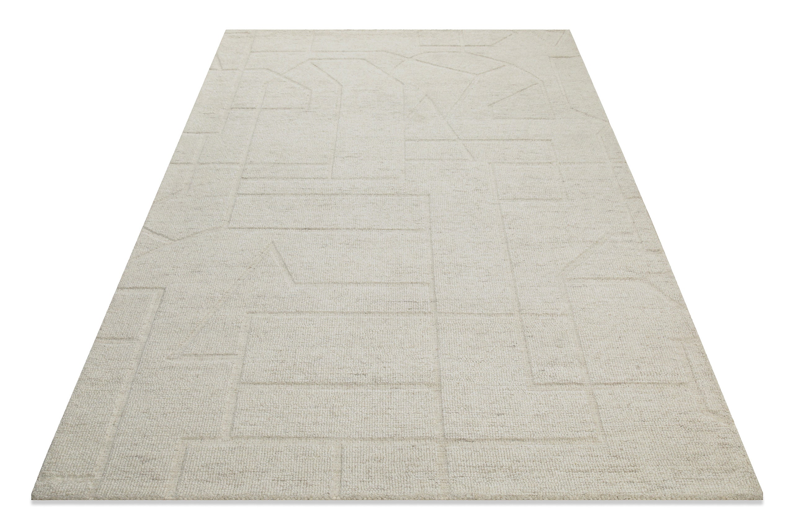 Kurzflor Teppich Creme Weiß "Hamptons TWENTYEIGHT" WECONhome