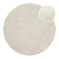 Kurzflor Teppich Rund Creme Weiß "Hamptons TWENTYEIGHT" WECONhome
