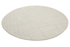 Kurzflor Teppich Rund Creme Weiß "Hamptons TWENTYEIGHT" WECONhome