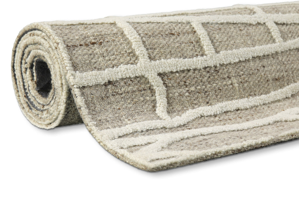 Kurzflor Teppich Taupe meliert "Hamptons TWENTYFIVE" WECONhome