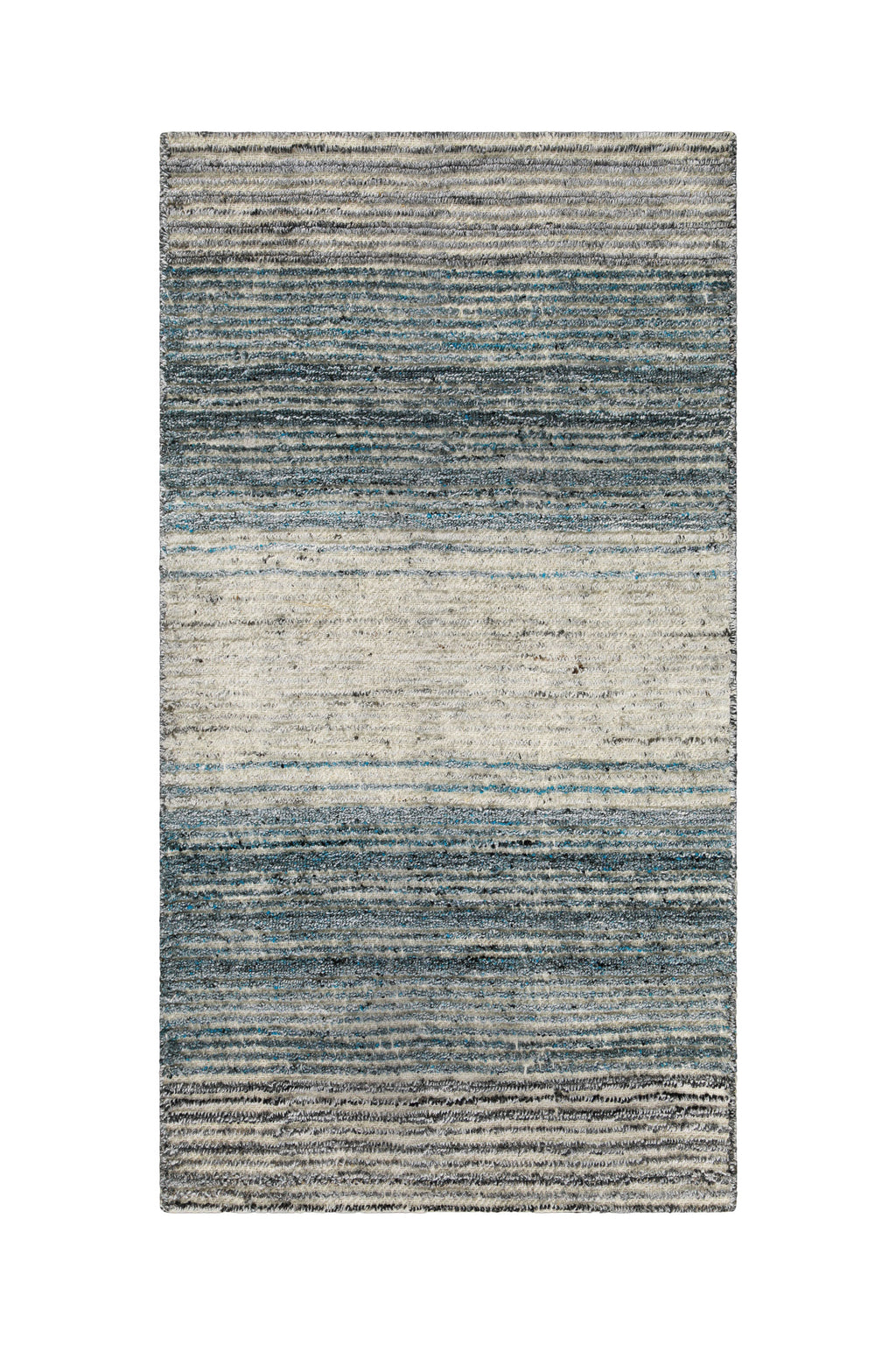 Kurzflor Teppich Grau Blau meliert "Hamptons TWENTYFOUR" WECONhome