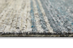 Kurzflor Teppich Rund Grau Blau meliert "Hamptons TWENTYFOUR" WECONhome