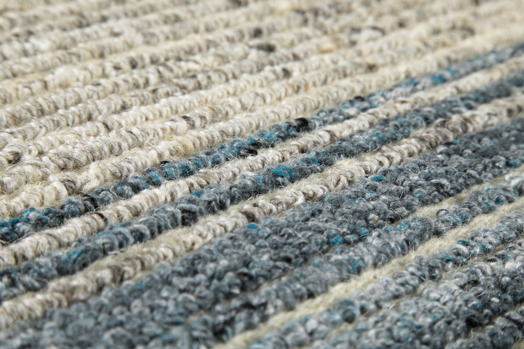 Kurzflor Teppich Grau Blau meliert "Hamptons TWENTYFOUR" WECONhome