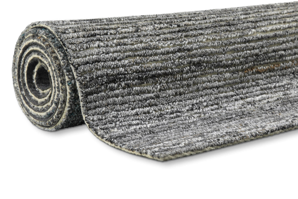 Kurzflor Teppich Grau Blau meliert "Hamptons TWENTYFOUR" WECONhome