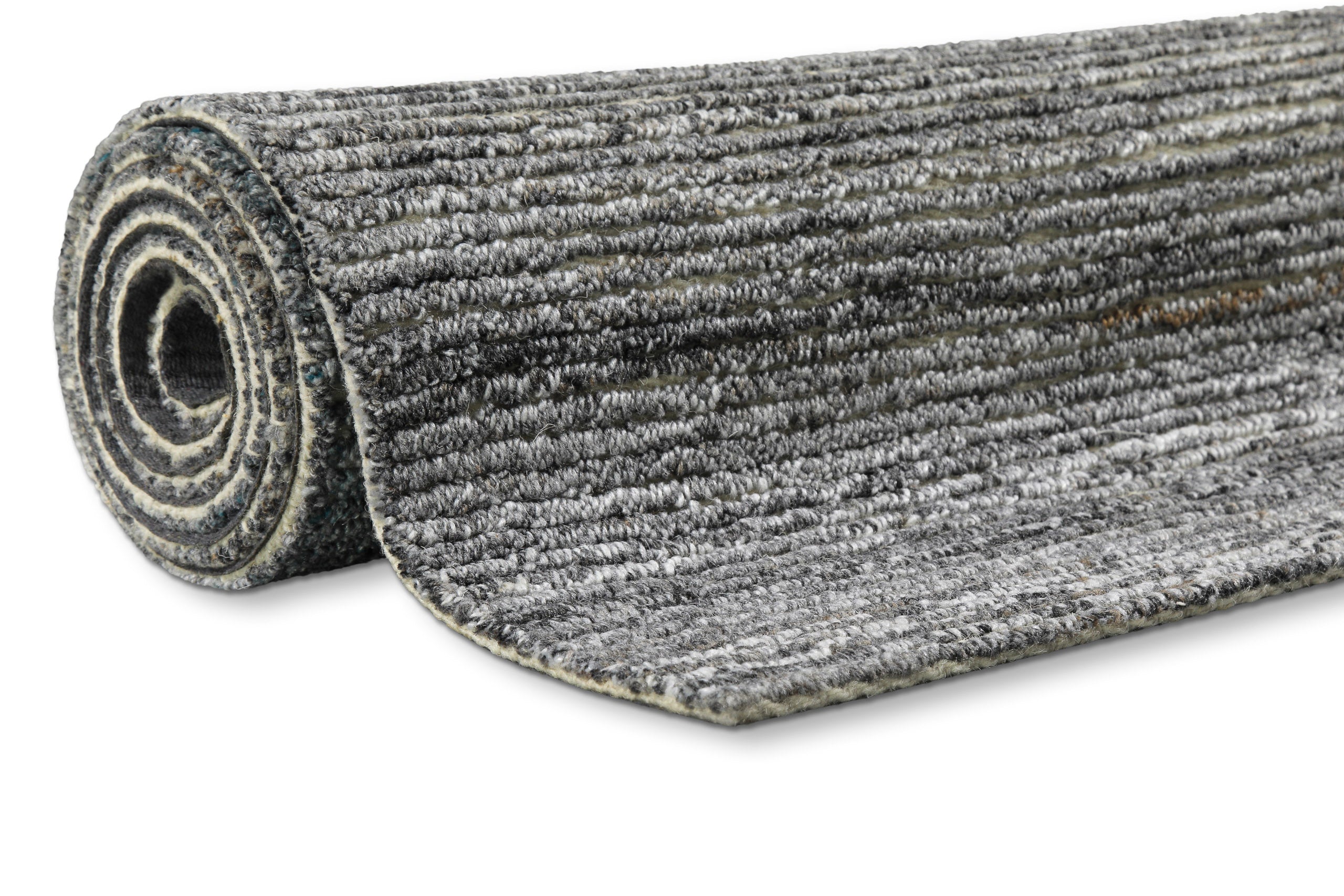 Kurzflor Teppich Grau Blau meliert "Hamptons TWENTYFOUR" WECONhome