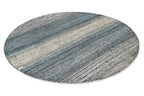 Kurzflor Teppich Rund Grau Blau meliert "Hamptons TWENTYFOUR" WECONhome