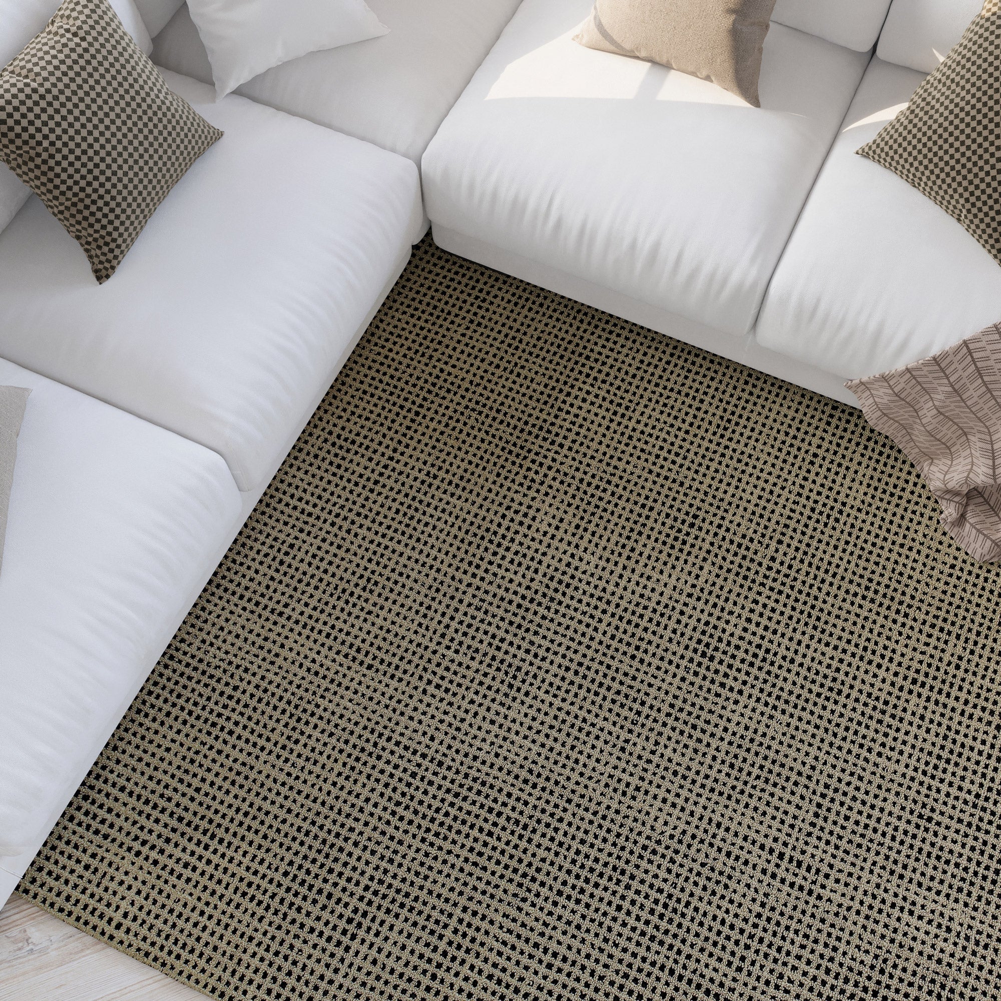 Kurzflor Teppich Sand Beige "Hamptons TWENTYNINE" WECONhome