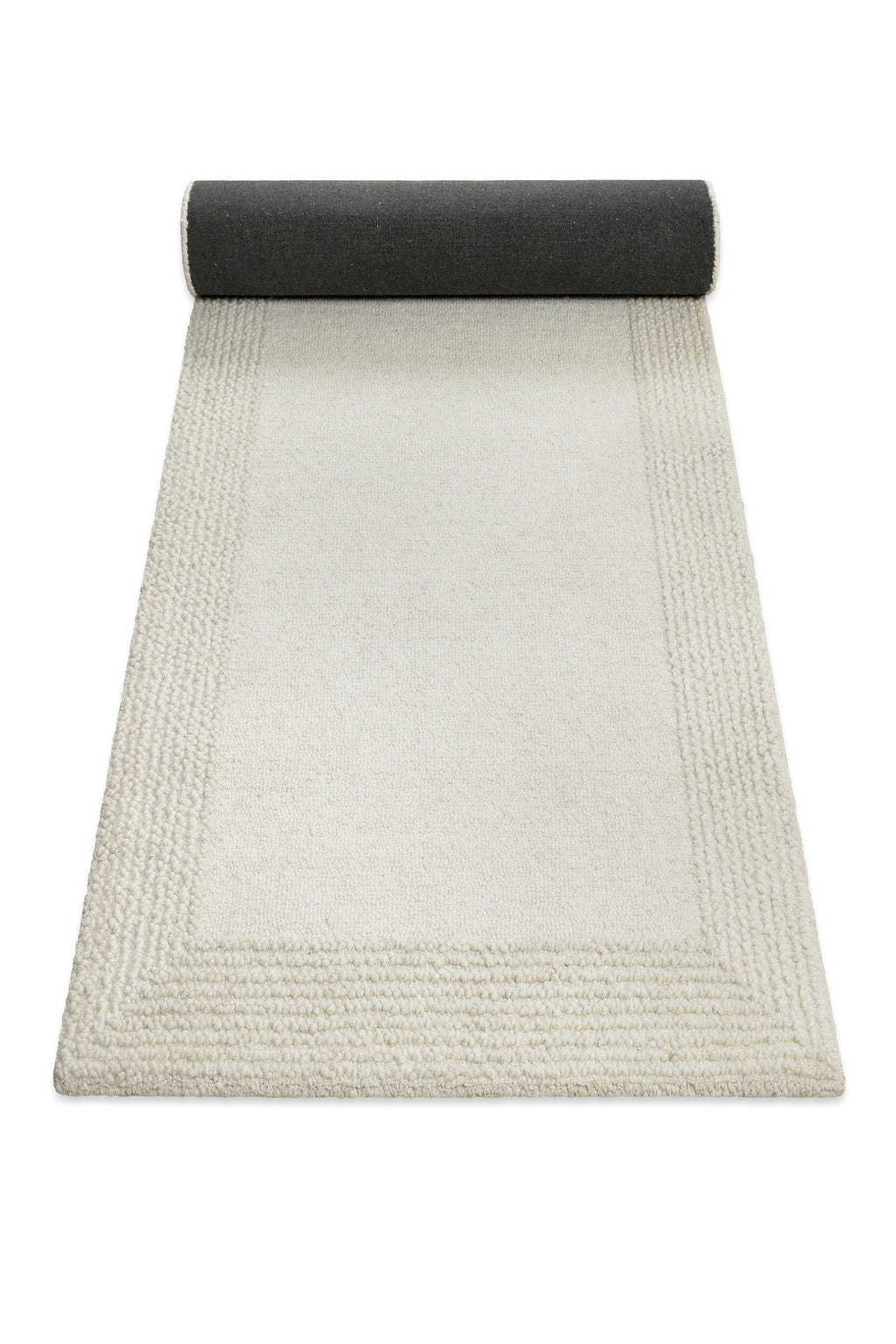 Kurzflor Teppich Creme Weiß aus Schurwolle "Hamptons TWENTYONE" WECONhome