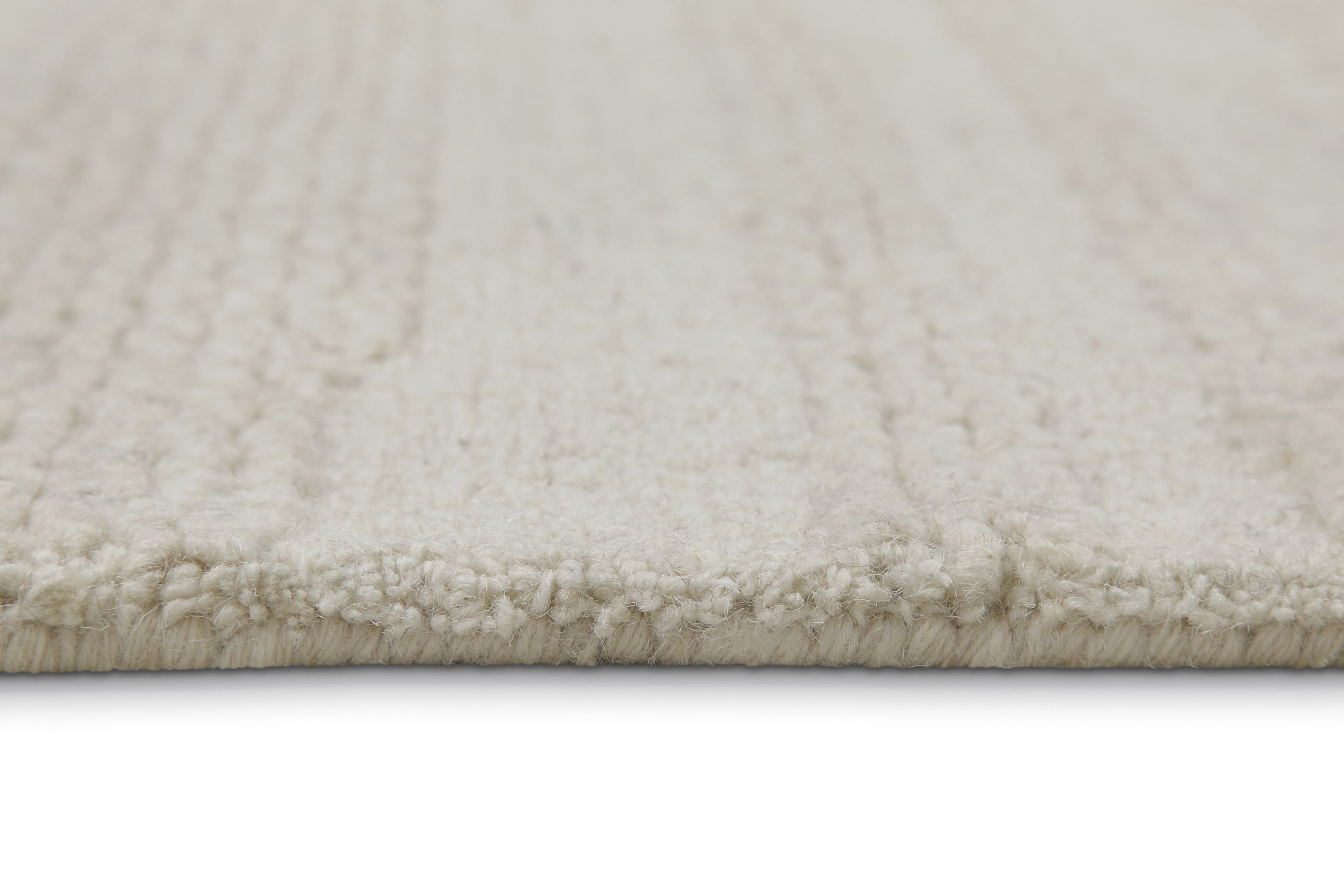 Kurzflor Teppich Rund Creme Weiß "Hamptons TWENTYSEVEN" WECONhome