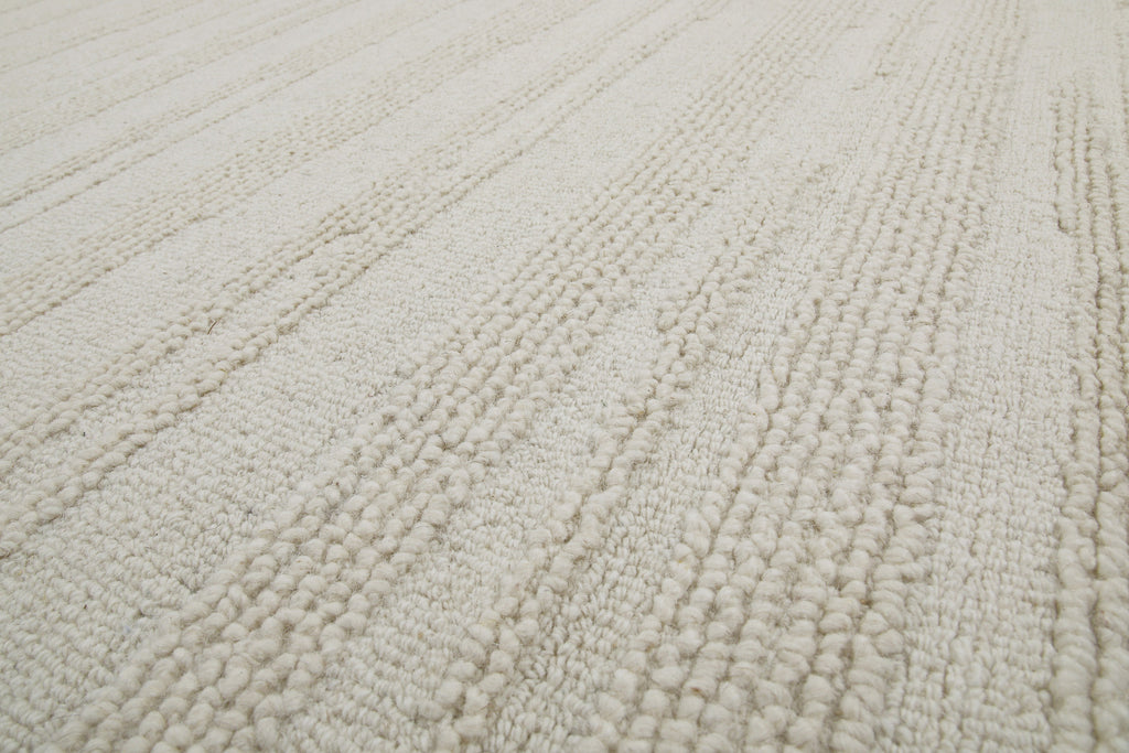 Kurzflor Teppich Rund Creme Weiß "Hamptons TWENTYSEVEN" WECONhome