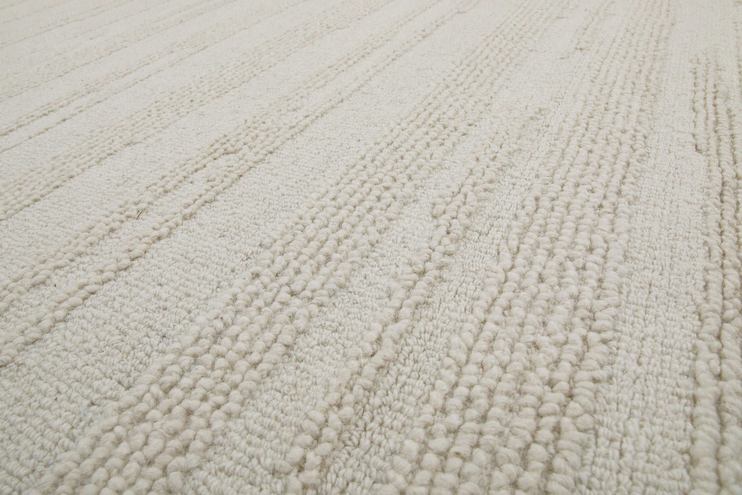 Kurzflor Teppich Rund Creme Weiß "Hamptons TWENTYSEVEN" WECONhome