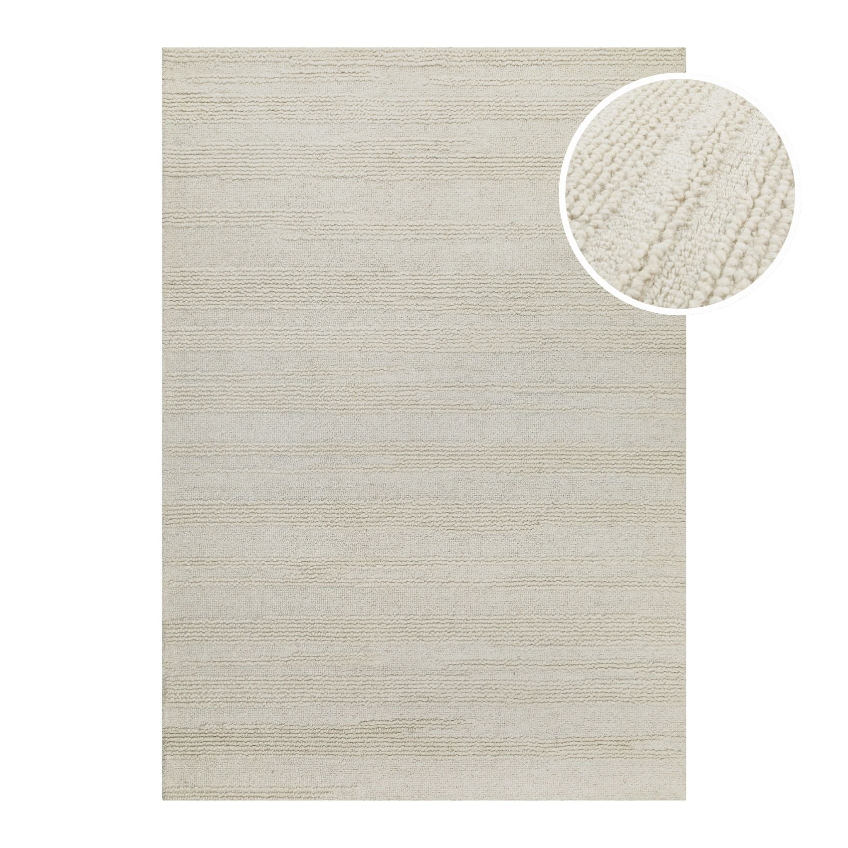 Kurzflor Teppich Creme Weiß "Hamptons TWENTYSEVEN" WECONhome